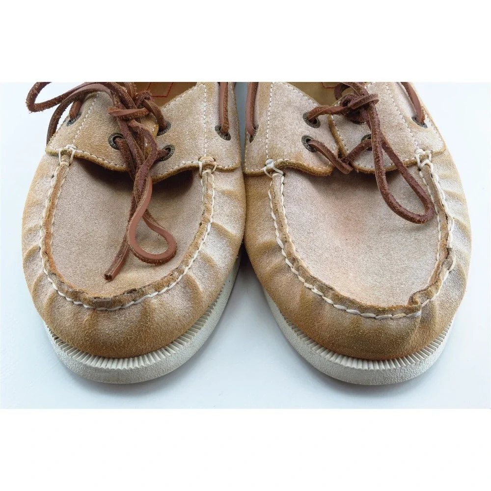 Tommy Hilfiger Boat Shoes‎ Brown Leather Men Shoes Size 9.5 Medium